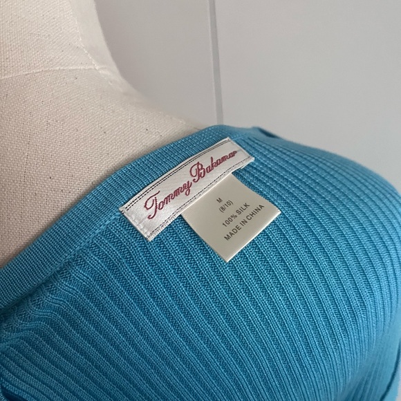 Tommy Bahama Silk Blue Cardigan M - Picture 3 of 3